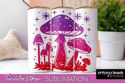 Celestial Tumbler Wrap, Boho Sublimation, Mystical Tumbler Sublimation OrangeBrushStudio 