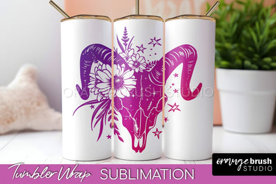 Celestial Tumbler Wrap, Boho Sublimation, Mystical Tumbler Sublimation OrangeBrushStudio 