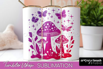 Celestial Tumbler Wrap, Boho Sublimation, Mystical Tumbler Sublimation OrangeBrushStudio 