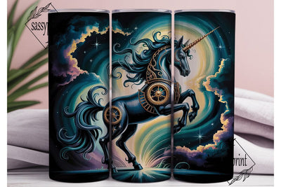 Celestial Unicorn Tumbler Wrap Sublimation sassyprint 