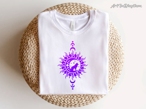 Celestial wolf svg, Boho wolf svg SVG Artinrhythm shop 