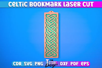 Celtic Bookmark Laser Cut SVG | Bookmark Laser Cut Design | CNC Files SVG The T Store Design 