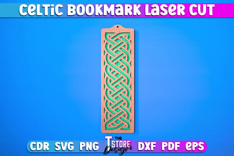 Celtic Bookmark Laser Cut SVG | Bookmark Laser Cut Design | CNC Files SVG The T Store Design 