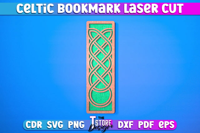 Celtic Bookmark Laser Cut SVG | Bookmark Laser Cut Design | CNC Files SVG The T Store Design 