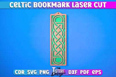 Celtic Bookmark Laser Cut SVG | Bookmark Laser Cut Design | CNC Files SVG The T Store Design 