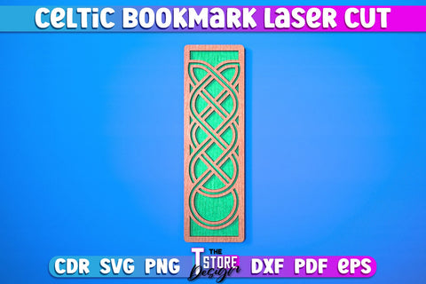 Celtic Bookmark Laser Cut SVG | Bookmark Laser Cut Design | CNC Files SVG The T Store Design 