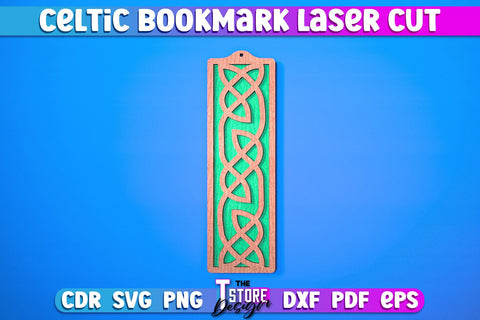 Celtic Bookmark Laser Cut SVG | Bookmark Laser Cut Design | CNC Files SVG The T Store Design 