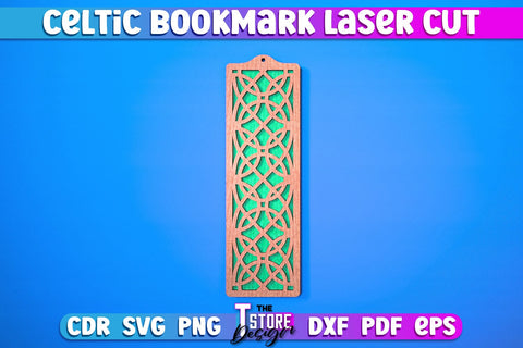 Celtic Bookmark Laser Cut SVG | Bookmark Laser Cut Design | CNC Files SVG The T Store Design 