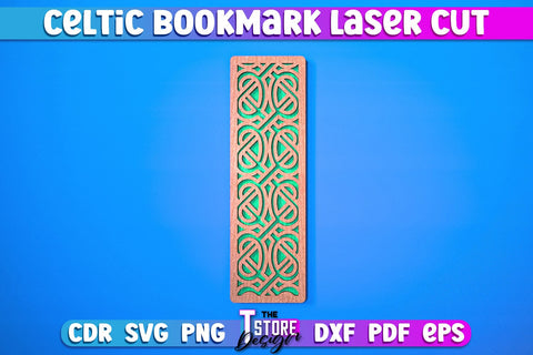 Celtic Bookmark Laser Cut SVG | Bookmark Laser Cut Design | CNC Files SVG The T Store Design 