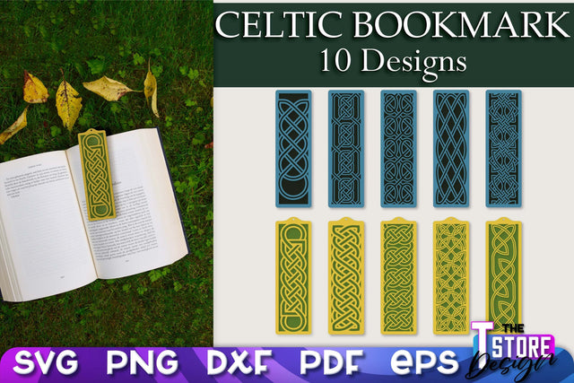 Celtic Bookmark SVG | Viking Design Bookmark SVG | Book Lover SVG The T Store Design 