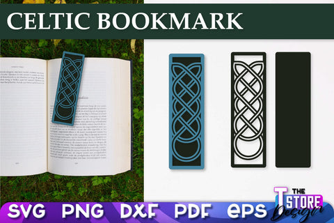 Celtic Bookmark SVG | Viking Design Bookmark SVG | Book Lover SVG The T Store Design 
