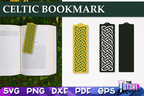 Celtic Bookmark SVG | Viking Design Bookmark SVG | Book Lover SVG The T Store Design 