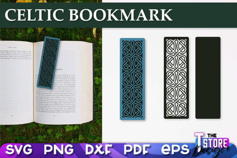 Celtic Bookmark SVG | Viking Design Bookmark SVG | Book Lover SVG The T Store Design 