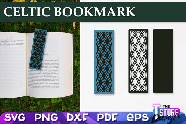 Celtic Bookmark SVG | Viking Design Bookmark SVG | Book Lover SVG The T Store Design 