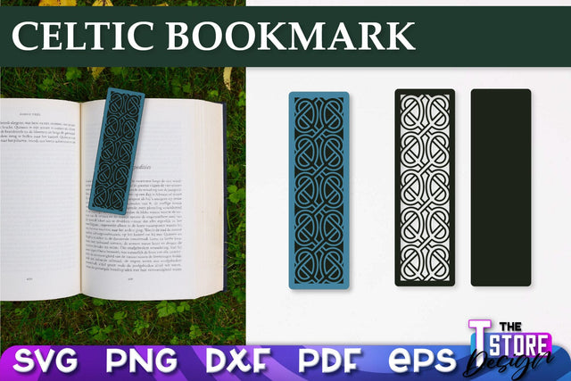 Celtic Bookmark SVG | Viking Design Bookmark SVG | Book Lover SVG The T Store Design 