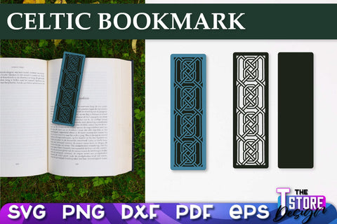 Celtic Bookmark SVG | Viking Design Bookmark SVG | Book Lover SVG The T Store Design 