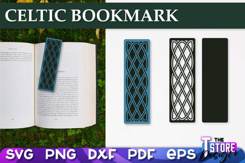 Celtic Bookmark SVG | Viking Design Bookmark SVG | Book Lover SVG The T Store Design 