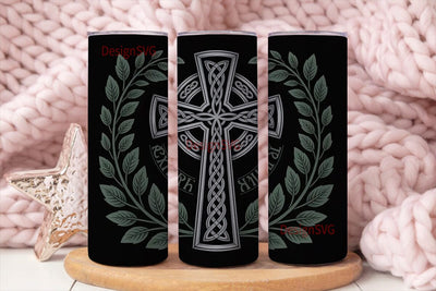 Celtic Cross 20oz Tumbler Wrap Sublimation DesignSVG 