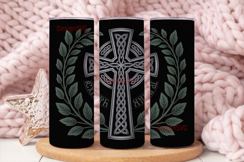 Celtic Cross 20oz Tumbler Wrap Sublimation DesignSVG 