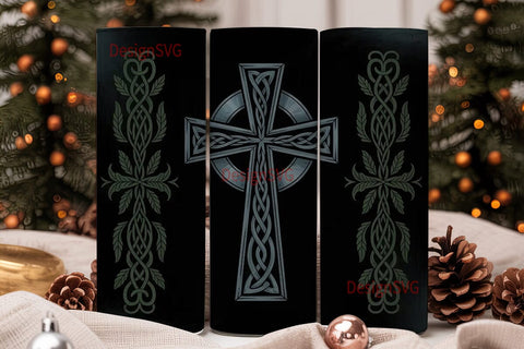 Celtic Cross 20oz Tumbler Wrap Sublimation DesignSVG 
