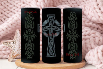 Celtic Cross 20oz Tumbler Wrap Sublimation DesignSVG 