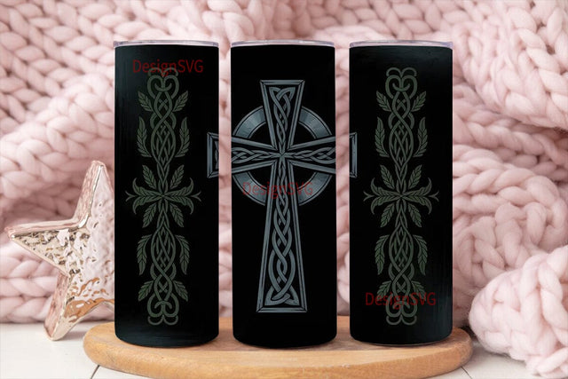 Celtic Cross 20oz Tumbler Wrap Sublimation DesignSVG 