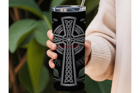 Celtic Cross 20oz Tumbler Wrap Sublimation DesignSVG 