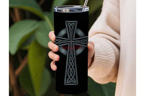 Celtic Cross 20oz Tumbler Wrap Sublimation DesignSVG 