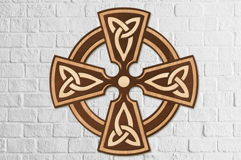Celtic Cross Decorative Wall Panel SVG LaserCutano 