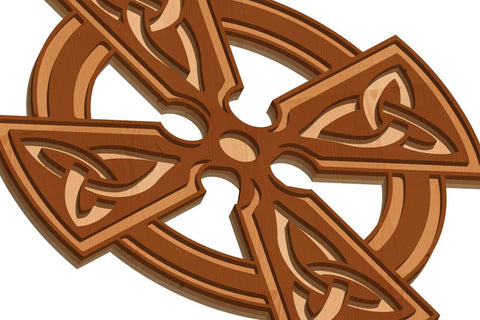 Celtic Cross Decorative Wall Panel SVG LaserCutano 