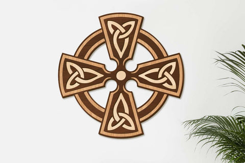 Celtic Cross Decorative Wall Panel SVG LaserCutano 
