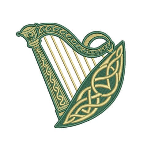 Celtic Harp Embroidery Design Embroidery/Applique DESIGNS Creatively Embroidery 
