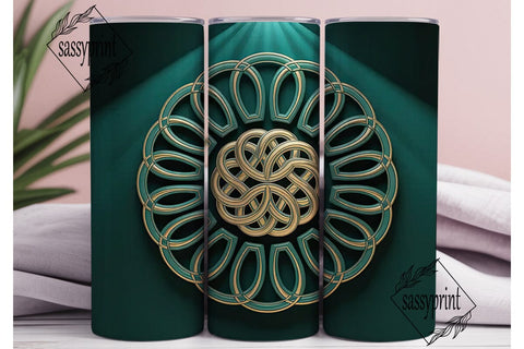 Celtic Knot 20oz Tumbler Wrap Sublimation sassyprint 