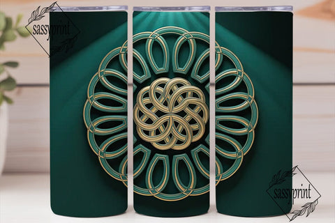 Celtic Knot 20oz Tumbler Wrap Sublimation sassyprint 