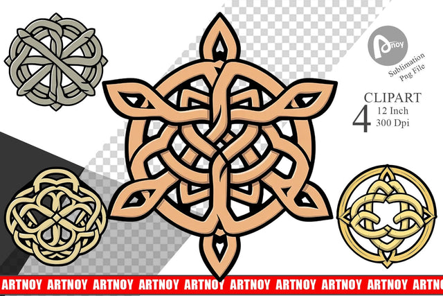 Celtic Knot Clipart Sublimation artnoy 