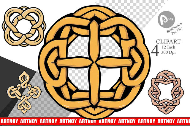 Celtic Knot Clipart Sublimation artnoy 