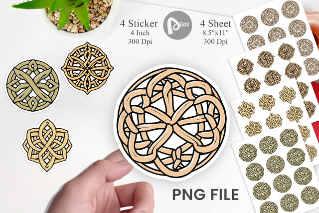 Celtic Knot Sticker Sublimation artnoy 