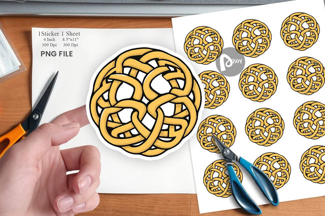 Celtic Knot Sticker Sublimation artnoy 