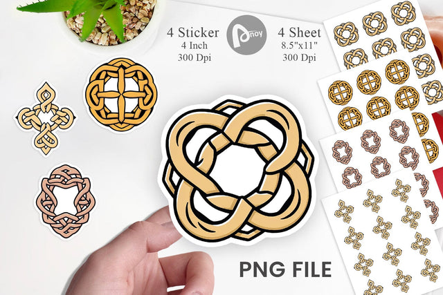 Celtic Knot Sticker Sublimation artnoy 