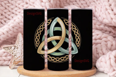 Celtic Knot Tumbler Wrap PNG Sublimation DesignSVG 