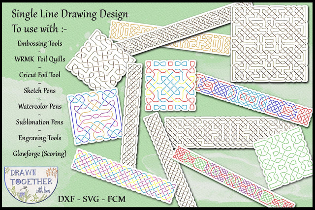 Celtic Knots | Single Line Sketch | Draw Sketch DESIGN DrawnTogether with love 