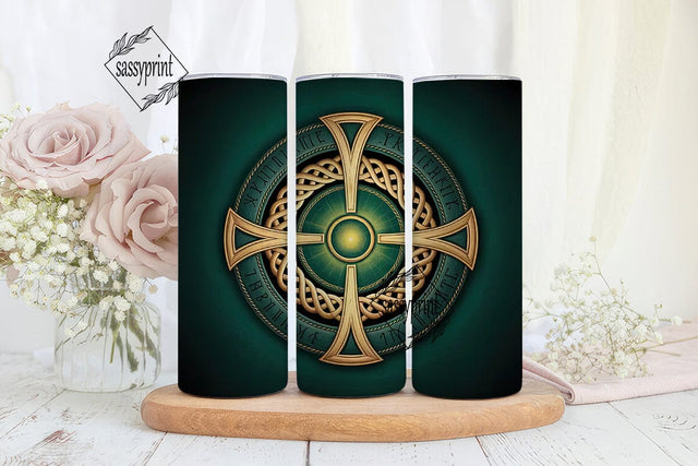 Celtic Knotwork 20oz Tumbler Wrap Sublimation sassyprint 