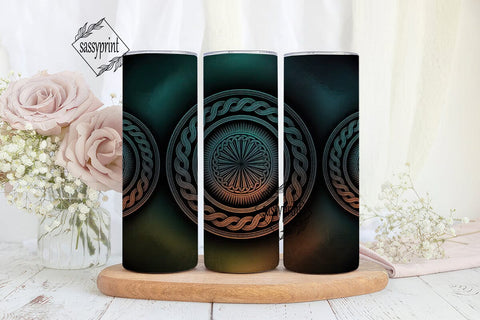 Celtic Knotwork 20oz Tumbler Wrap Sublimation sassyprint 