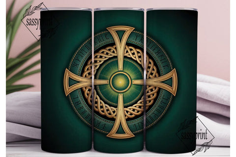 Celtic Knotwork 20oz Tumbler Wrap Sublimation sassyprint 