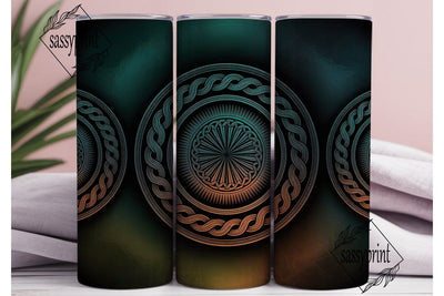 Celtic Knotwork 20oz Tumbler Wrap Sublimation sassyprint 