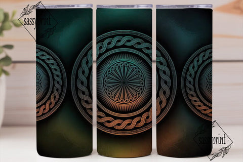 Celtic Knotwork 20oz Tumbler Wrap Sublimation sassyprint 