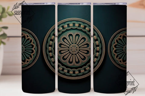 Celtic Knotwork 20oz Tumbler Wrap Sublimation sassyprint 
