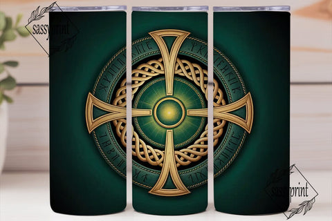 Celtic Knotwork 20oz Tumbler Wrap Sublimation sassyprint 