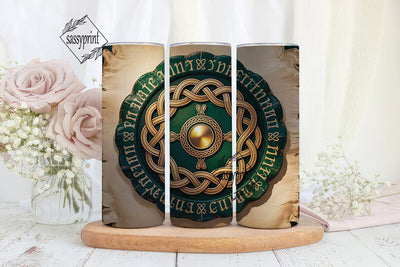 Celtic Knotwork 20oz Tumbler Wrap Sublimation sassyprint 