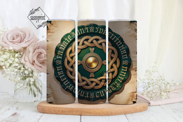 Celtic Knotwork 20oz Tumbler Wrap Sublimation sassyprint 